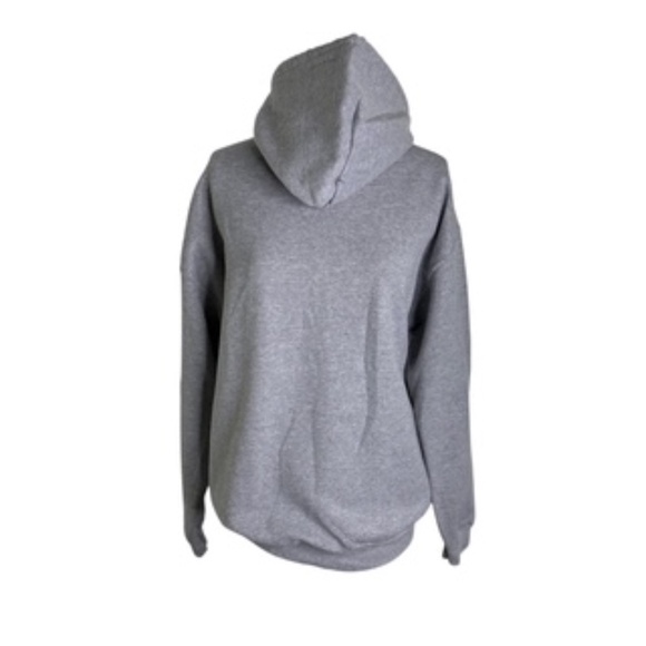 Gildan Heavy Drawstring Gray Hoodie with Palm Beach Logo Men's L - Picture 7 of 9